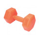Гантель композитна PowerPlay 4124 Hercules 1 кг Помаранчева 1 шт (PP_4124_1kg)
