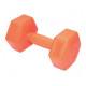 Гантелі композитні PowerPlay 4124 Hercules 2*1 кг Помаранчеві 2 шт (PP_4124_1kg_2in)