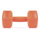 Гантелі композитні PowerPlay 4124 Hercules 2*1 кг Помаранчеві 2 шт (PP_4124_1kg_2in)