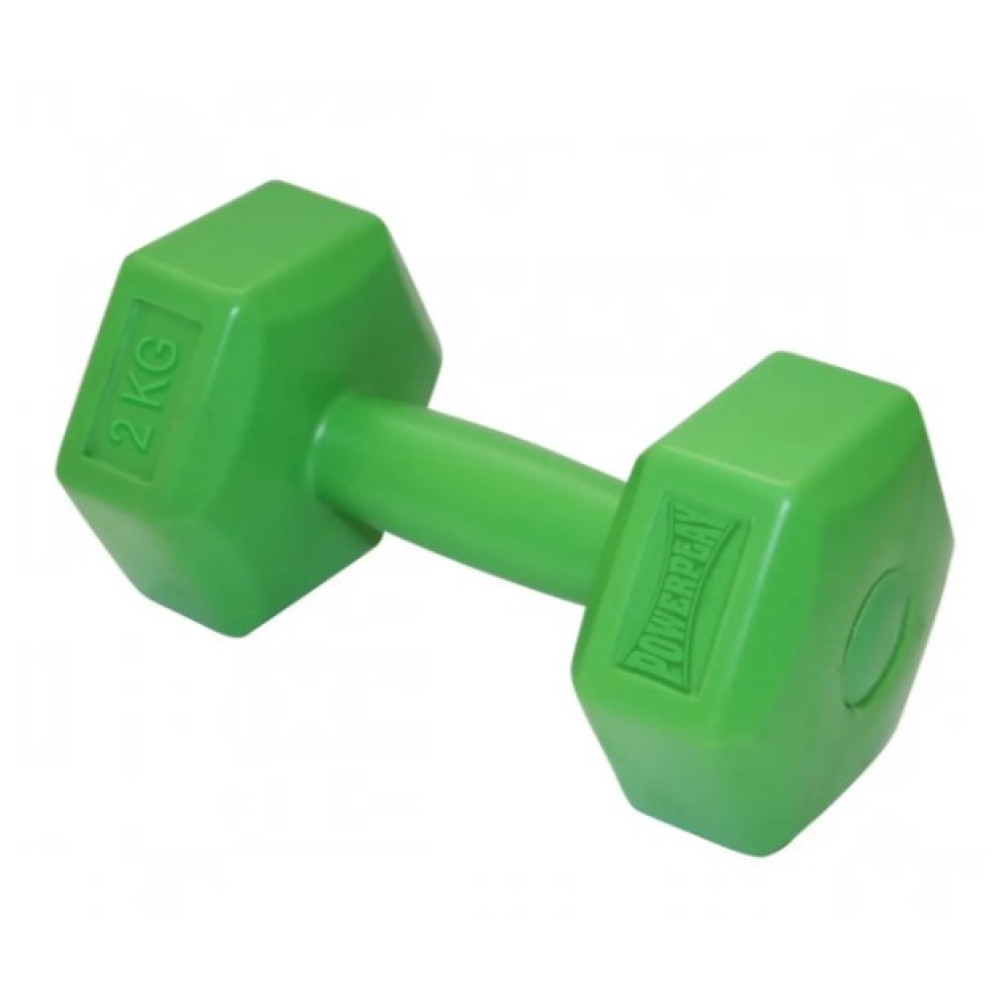 Гантель композитна PowerPlay 4124 Hercules 2 кг Зелена 1 шт (PP_4124_2kg)