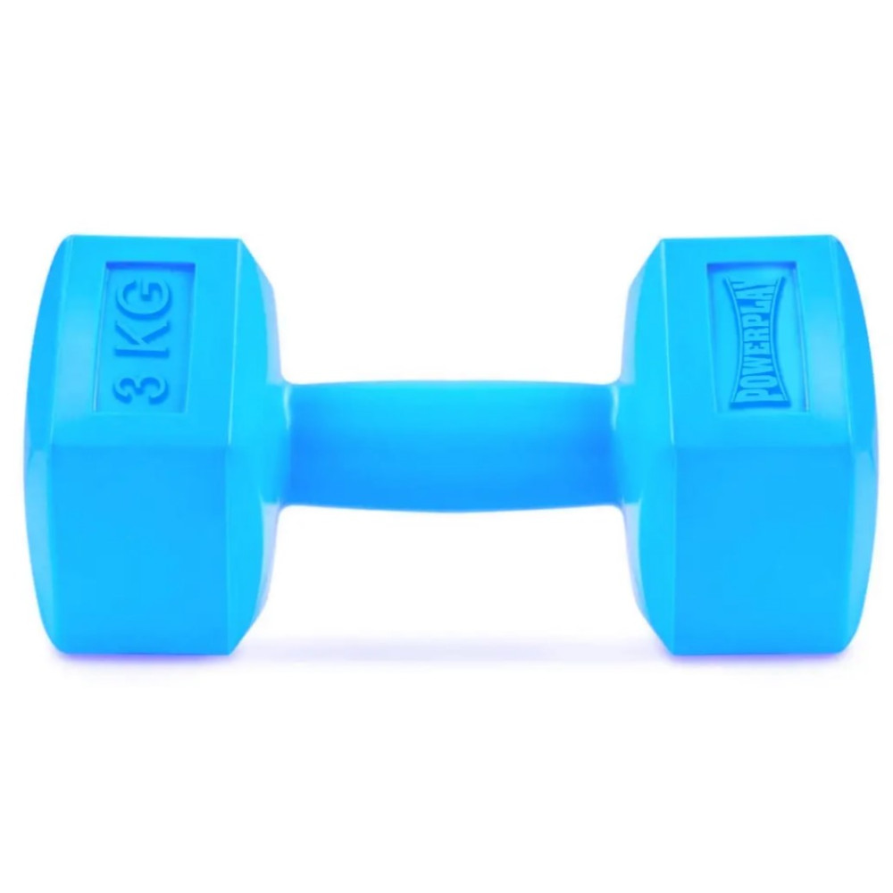 Гантелі композитні PowerPlay 4124 Hercules 2*3 кг Сині 2 шт (PP_4124_3kg_2in)