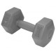 Гантель композитна PowerPlay 4124 Hercules 4 кг, Сіра 1 шт (PP_4124_4kg)