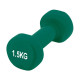 Гантель вінілова PowerPlay 4125 Achilles 2*1,5 кг Зелені 2 шт (PP_4125_1,5kg_2in)