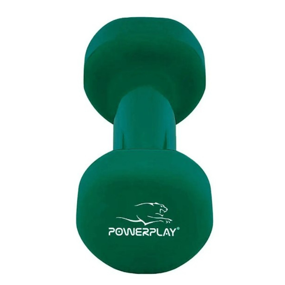 Гантель вінілова PowerPlay 4125 Achilles 1.5 кг Зелена 1 шт (PP_4125_1.5kg)