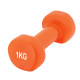 Гантель виниловая PowerPlay 4125 Achilles 1 кг Оранжевая 1 шт (PP_4125_1kg)