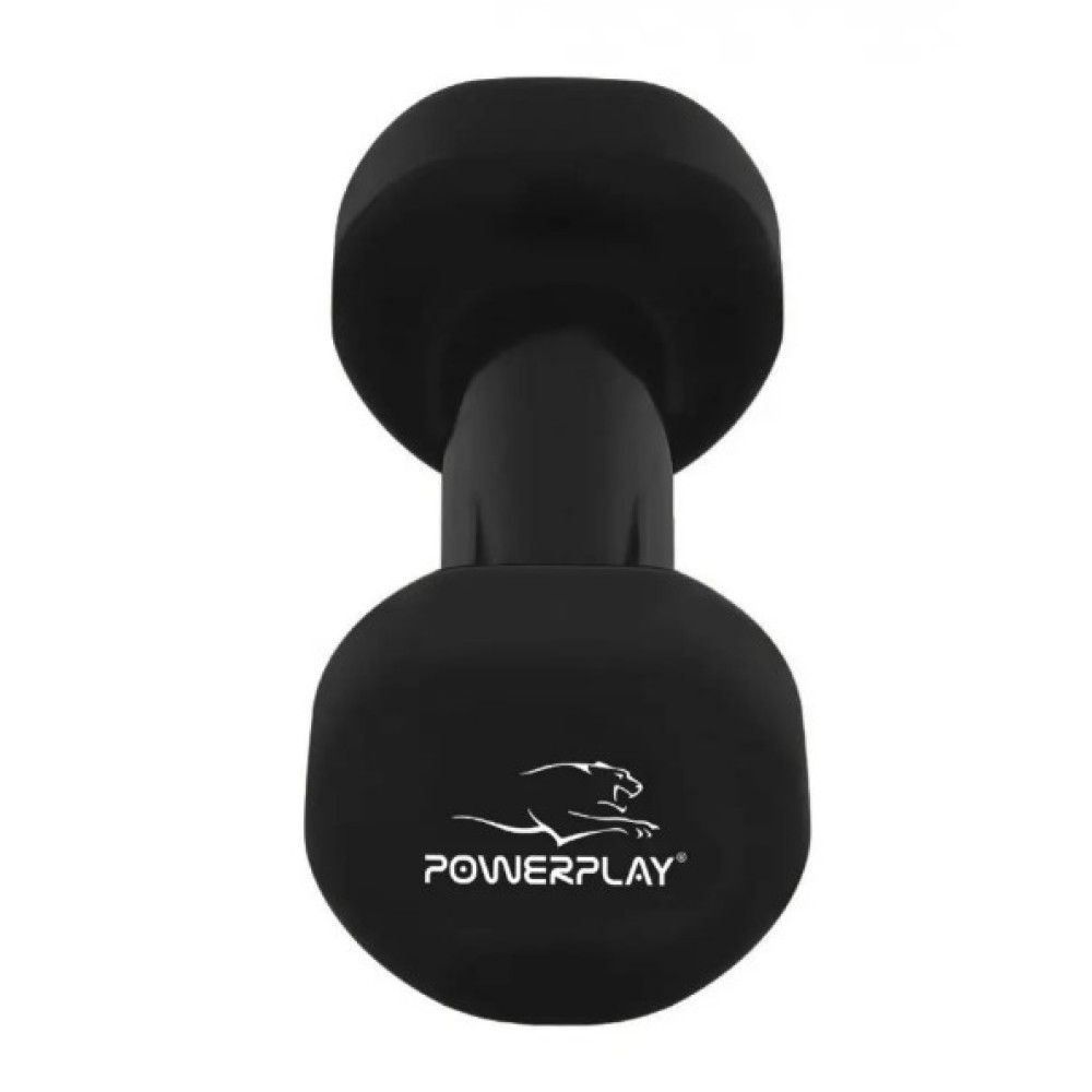 Гантель вінілова PowerPlay 4125 Achilles 2 кг Чорна 1 шт (PP_4125_2kg)