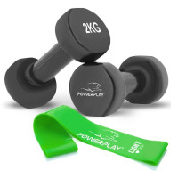 Гантели виниловые PowerPlay 4125 Achilles 2*2 кг Черные 2 шт (PP_4125_2kg_2in)