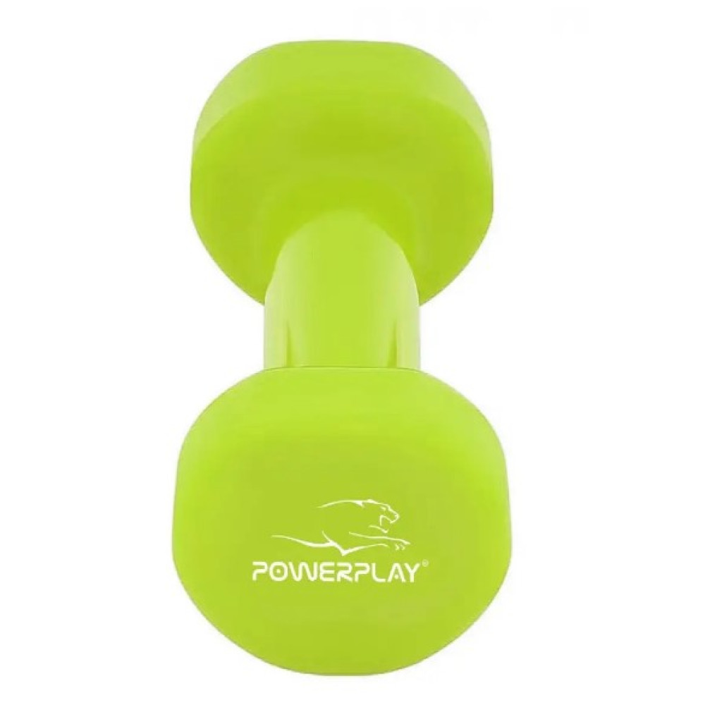 Гантель вінілова PowerPlay 4125 Achilles 3 кг Зелена 1 шт (PP_4125_3kg)