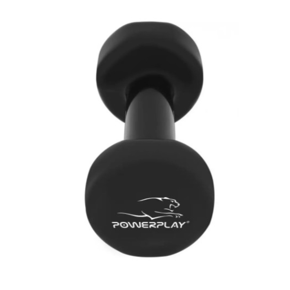 Гантель вінілова PowerPlay 4125 Achilles 5 кг Чорна 1 шт (PP_4125_5kg)