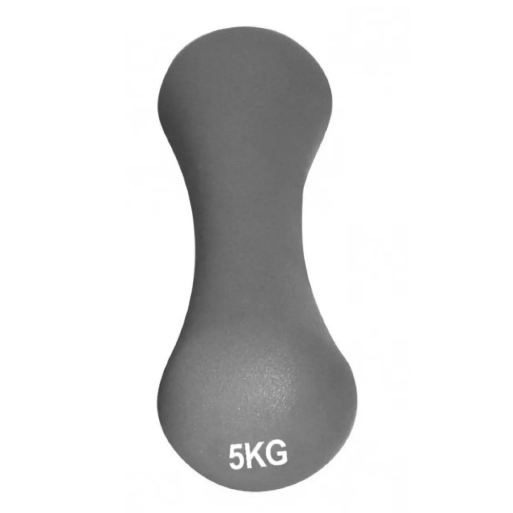 Гантель неопренова PowerPlay 4126 Spartacus 5 кг Сіра 1 шт (PP_4126_5kg)