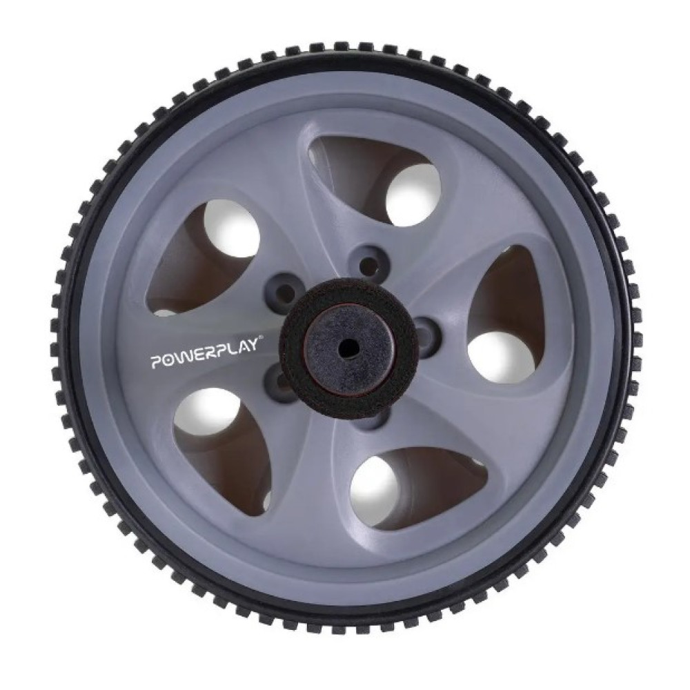 Колесо для преса PowerPlay PP-4345 Exercise Wheel (d16.5cm) Сіре (PP_4345)
