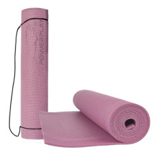 Килимок для йоги та фітнесу PowerPlay 4010 PVC Yoga Mat Рожевий (173x61x0.6) (PP_4010_Rose_(173*0,6))