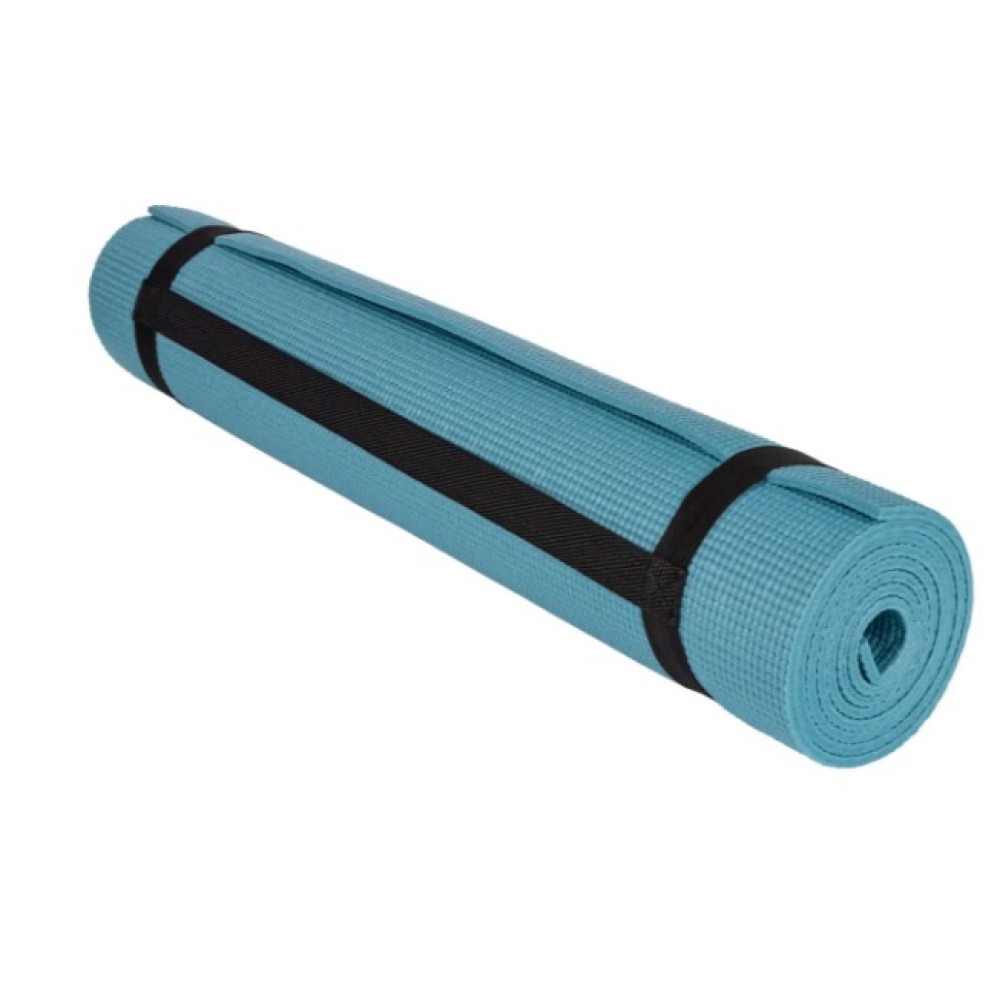 Килимок для йоги та фітнесу PowerPlay 4010 PVC Yoga Mat Зелений (173x61x0.6) (PP_4010_Green_(173*0,6))