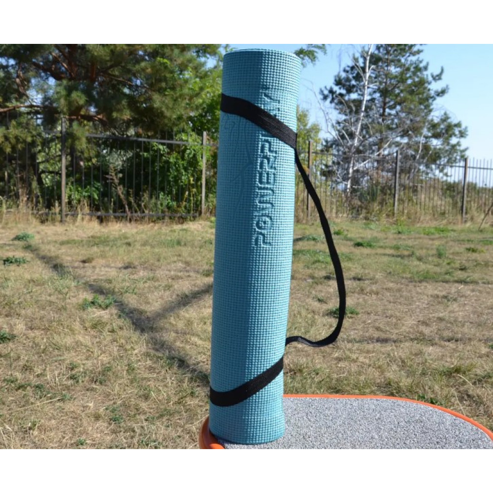Килимок для йоги та фітнесу PowerPlay 4010 PVC Yoga Mat Зелений (173x61x0.6) (PP_4010_Green_(173*0,6))