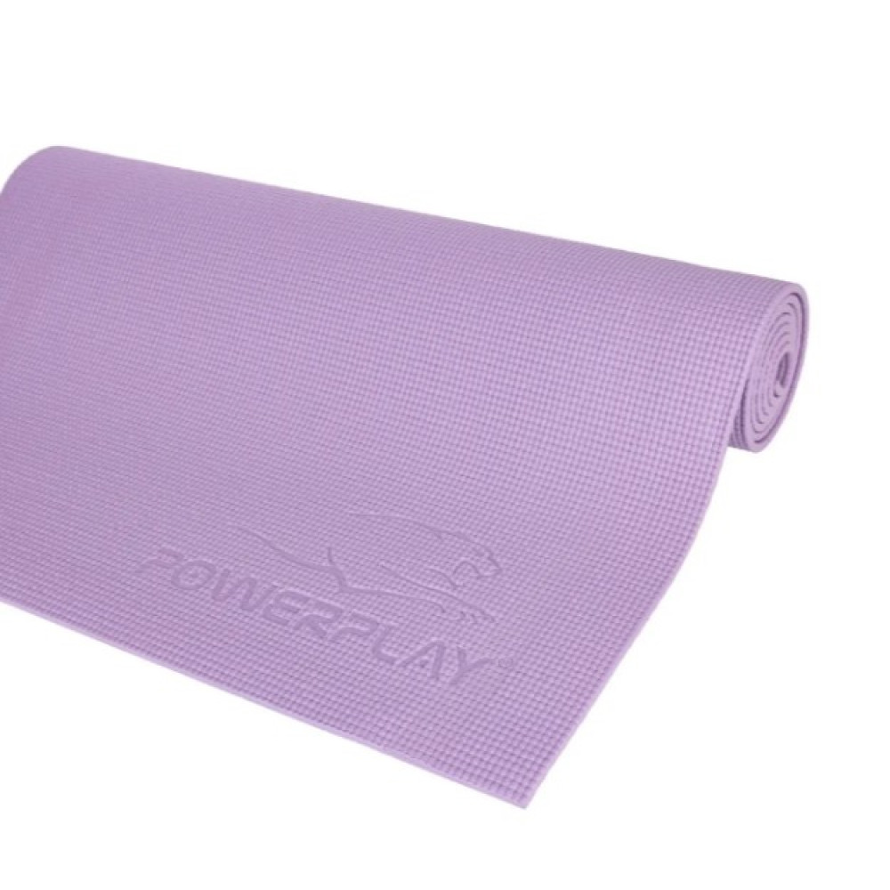 Килимок для йоги та фітнесу PowerPlay 4010 PVC Yoga Mat Лавандовий (173x61x0.6) (PP_4010_Lavender_(173*0,6)
