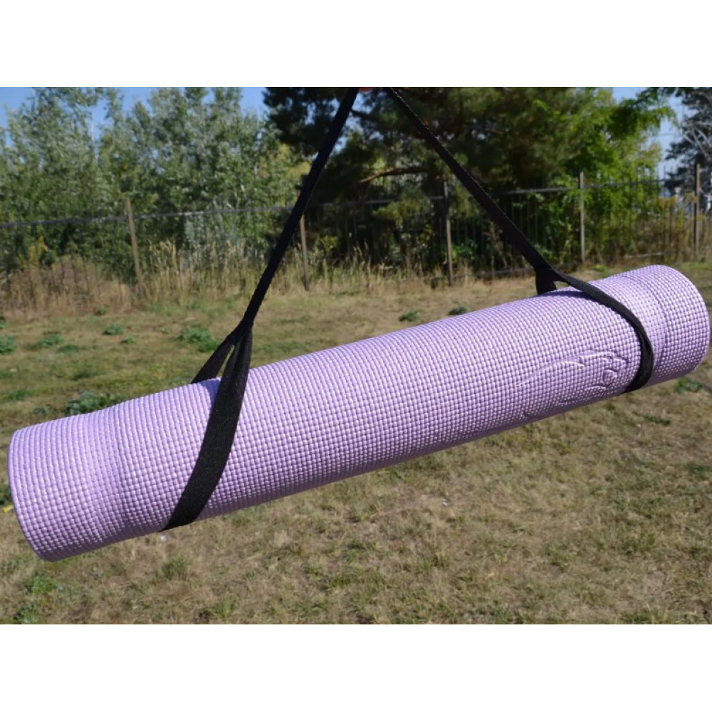 Килимок для йоги та фітнесу PowerPlay 4010 PVC Yoga Mat Лавандовий (173x61x0.6) (PP_4010_Lavender_(173*0,6)