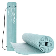 Килимок для йоги та фітнесу PowerPlay 4010 PVC Yoga Mat М'ятний (173x61x0.6) (PP_4010_Mint_(173*0,6))