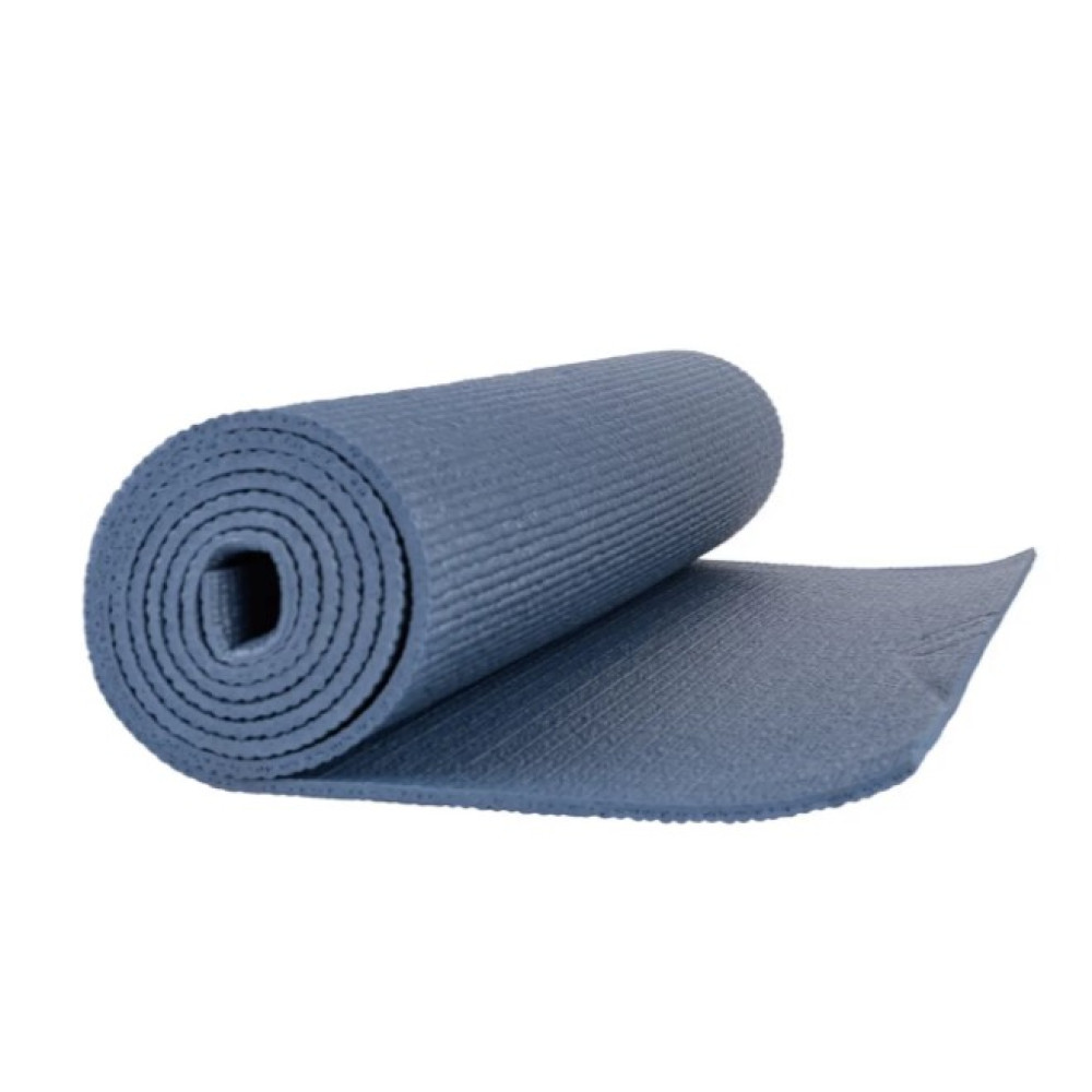 Килимок для йоги та фітнесу PowerPlay 4010 PVC Yoga Mat Темно-синій (173x61x0.6) (PP_4010_Navy_(173*0,6))