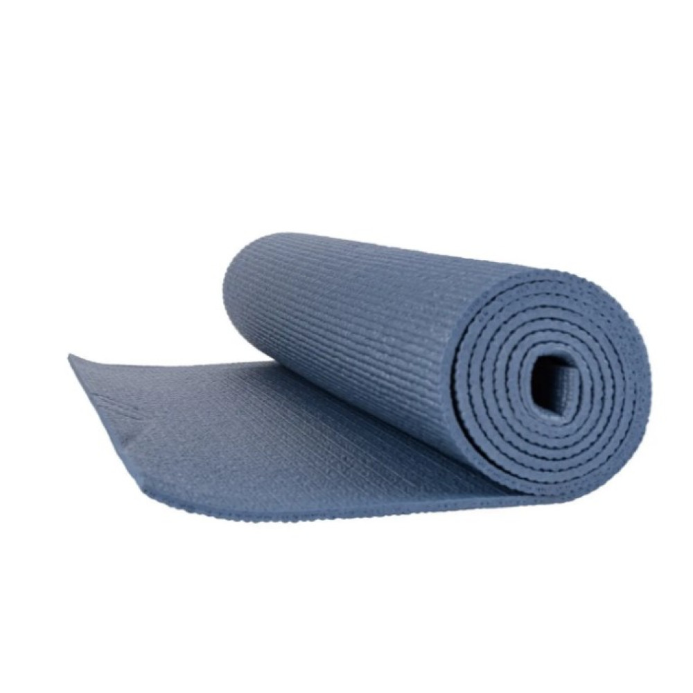 Килимок для йоги та фітнесу PowerPlay 4010 PVC Yoga Mat Темно-синій (173x61x0.6) (PP_4010_Navy_(173*0,6))