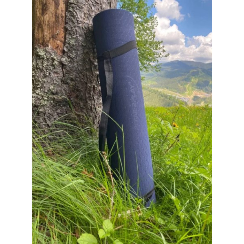 Килимок для йоги та фітнесу PowerPlay 4150 TPE Premium Performance Mat Синій (183x61x0.6) (PP_4150_Blue)