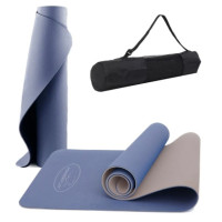 Килимок для йоги та фітнесу PowerPlay 4150 TPE Premium Performance Mat Синій (183x61x0.6) (PP_4150_Blue)