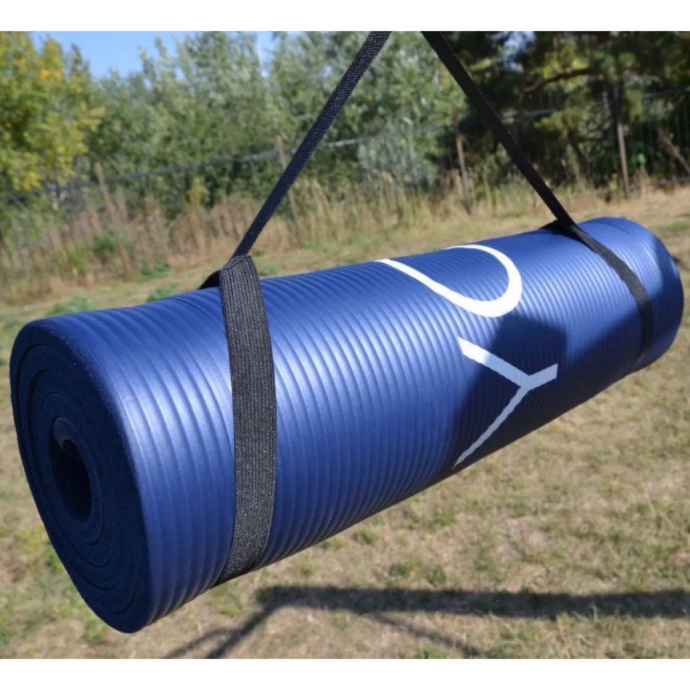 Килимок для йоги та фітнесу PowerPlay 4151 NBR Performance Mat Синій (183x61x1.2) (PP_4151_Blue_1.2cm)