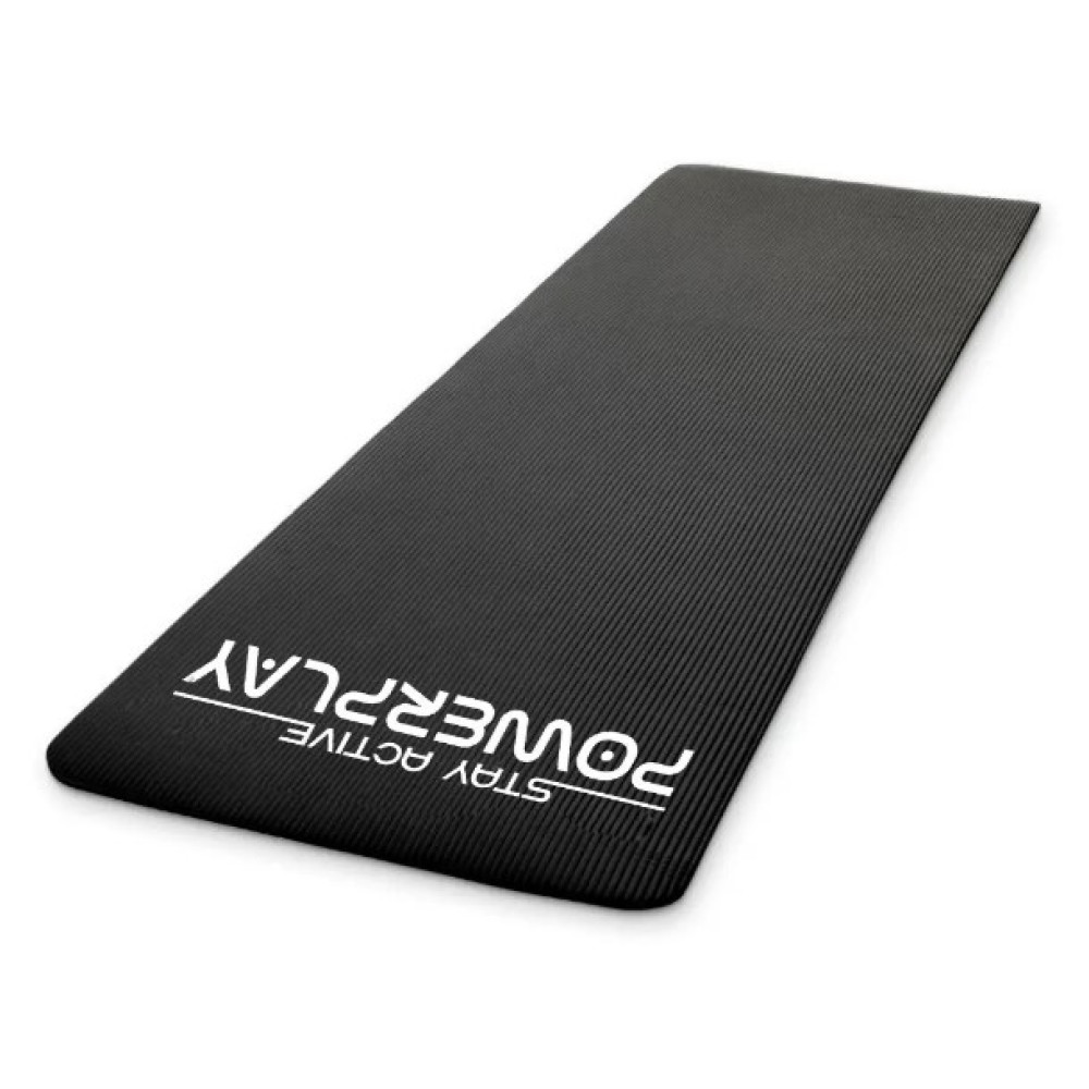Килимок для йоги та фітнесу PowerPlay 4152 NBR Performance Mat Чорний (183x61x1) (PP_4152_Black)