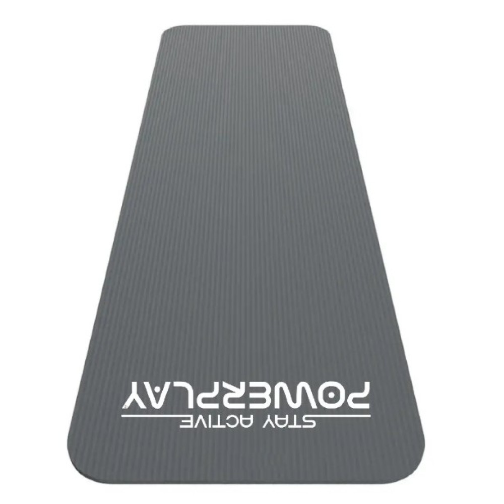 Килимок для йоги та фітнесу PowerPlay 4152 NBR Performance Mat Сірий (183x61x1) (PP_4152_Grey)