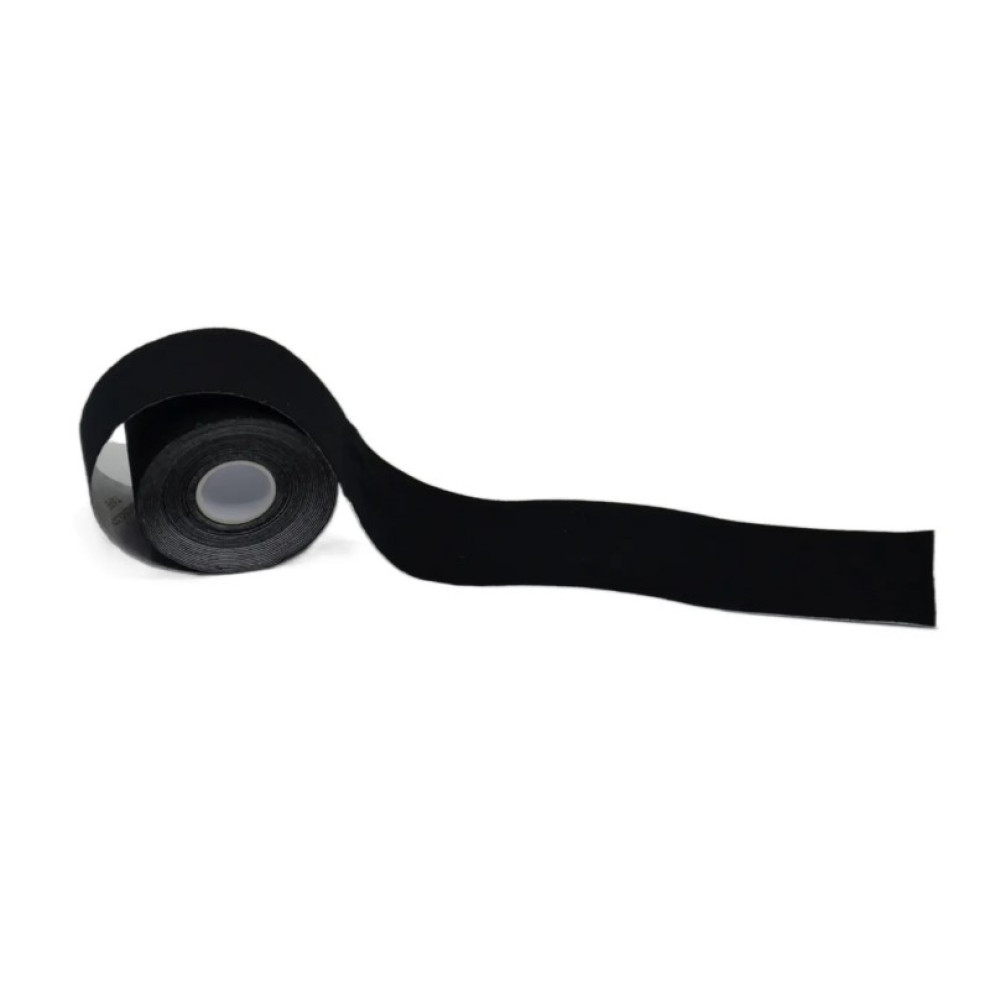 Кінезіологічний тейп PowerPlay 4315 Чорний 5 cм x 5 м (PP_4315_Black)