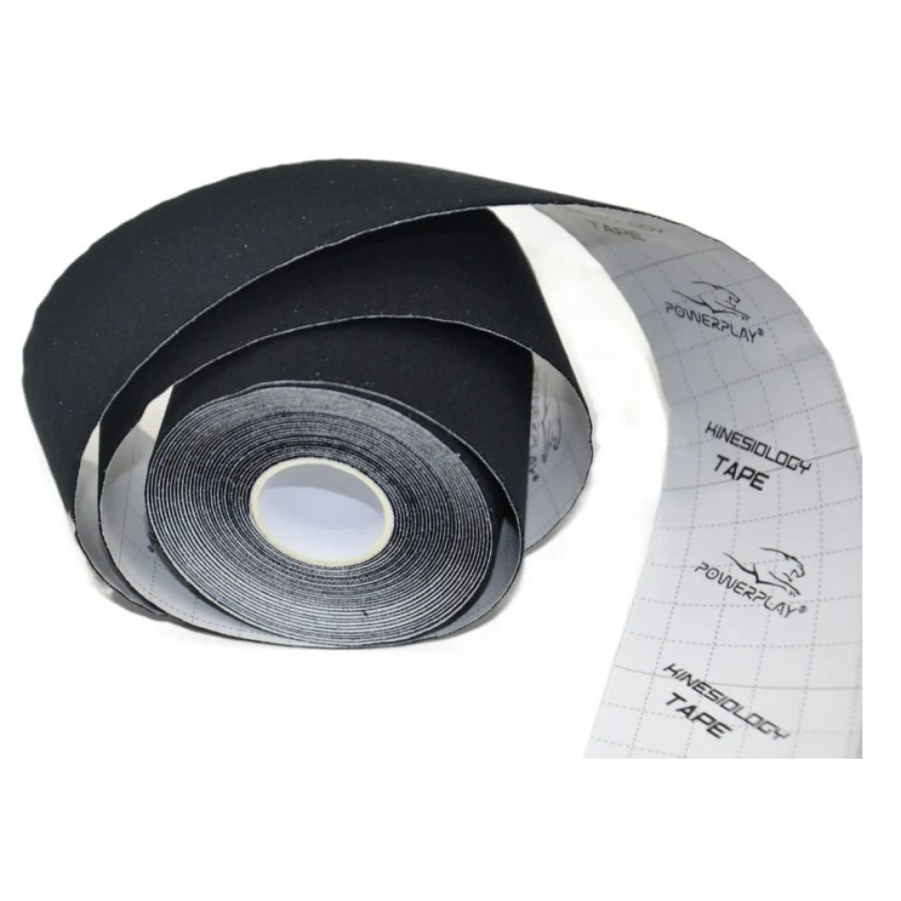 Кінезіологічний тейп PowerPlay 4315 Чорний 5 cм x 5 м (PP_4315_Black)