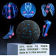 Массажный мяч PowerPlay PP-4350 Epp Massage Ball (d8) Черно/Синий (PP-4350_Blue_d8)