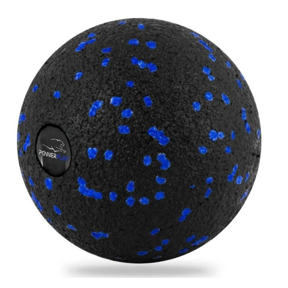 Масажний м'яч PowerPlay PP-4351 Epp Massage Ball (d10) Чорно/Синій (PP-4351_Blue_d10)