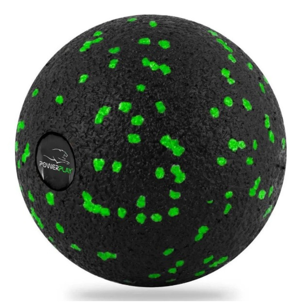 Массажный мяч PowerPlay PP-4351 Epp Massage Ball (d10) Черно/Зеленый (PP-4351_Green_d10)