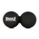 Масажний силіконовий подвійний м'яч PowerPlay PP-4355 Silicone Lacrosse Peanut Ball (6.4*12.7 см) Чорний (PP-4355_Black)