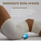 Масажний силіконовий подвійний м'яч PowerPlay PP-4355 Silicone Lacrosse Peanut Ball (6.4*12.7 см Синій (PP-4355_Blue)