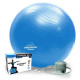 М'яч для фітнесу (фітбол) укріплений PowerPlay 4000 Ø65 cm Premium Gymball Anti-Burst Синій + помпа (PP_4000_65cm_Blue)