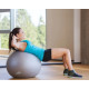 М'яч для фітнесу (фітбол) PowerPlay 4001 Ø65 cm Gymball Сірий + помпа (PP_4001_65_Grey)