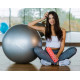 М'яч для фітнесу (фітбол) PowerPlay 4001 Ø65 cm Gymball Сірий + помпа (PP_4001_65_Grey)