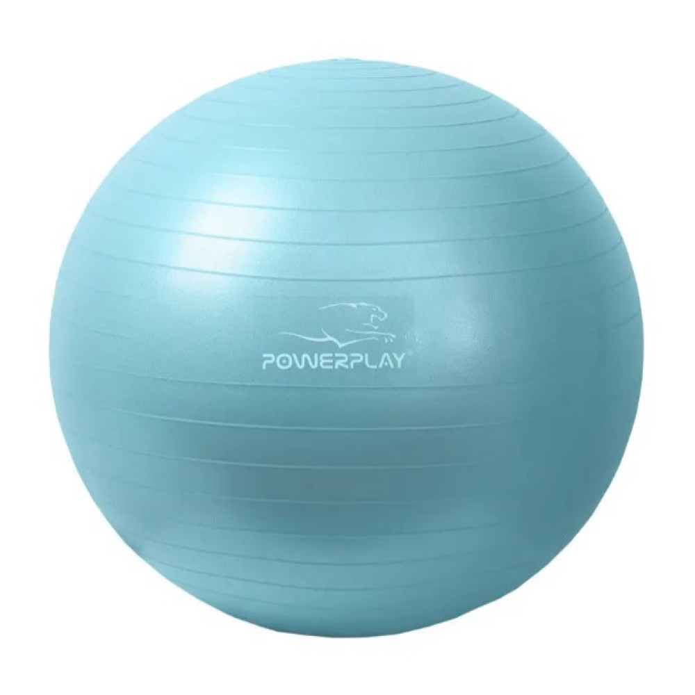 М'яч для фітнесу (фітбол) PowerPlay 4001 Ø65 cm Gymball М'ятний + помпа (PP_4001_65_Mint)