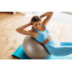 М'яч для фітнесу (фітбол) PowerPlay 4001 Ø75 cm Gymball Сріблястий + помпа (PP_4001_75_Silver)