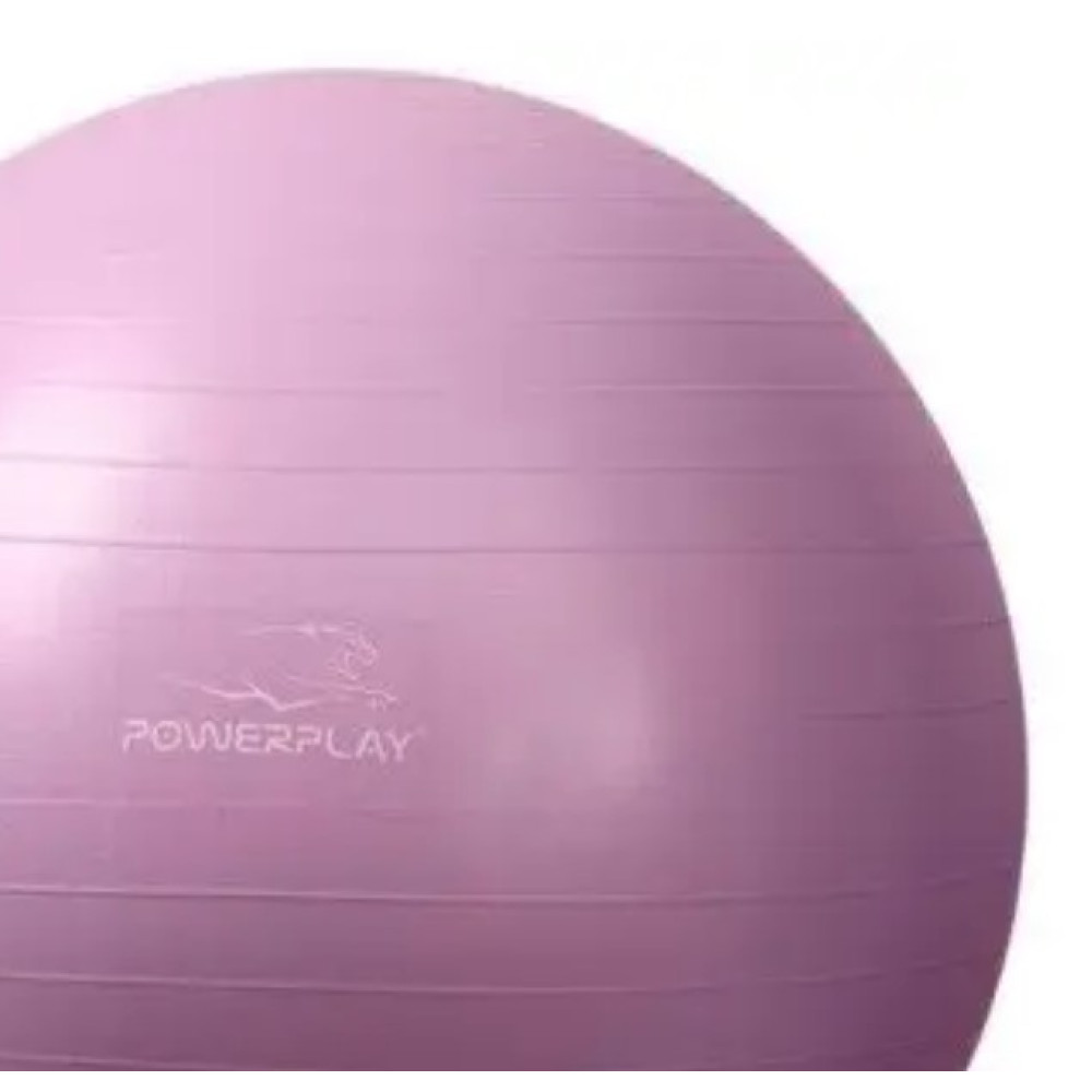 М'яч для фітнесу (фітбол) PowerPlay 4001 Ø75 cm Gymball Фіолетовий + помпа (PP_4001_75_Voilet)