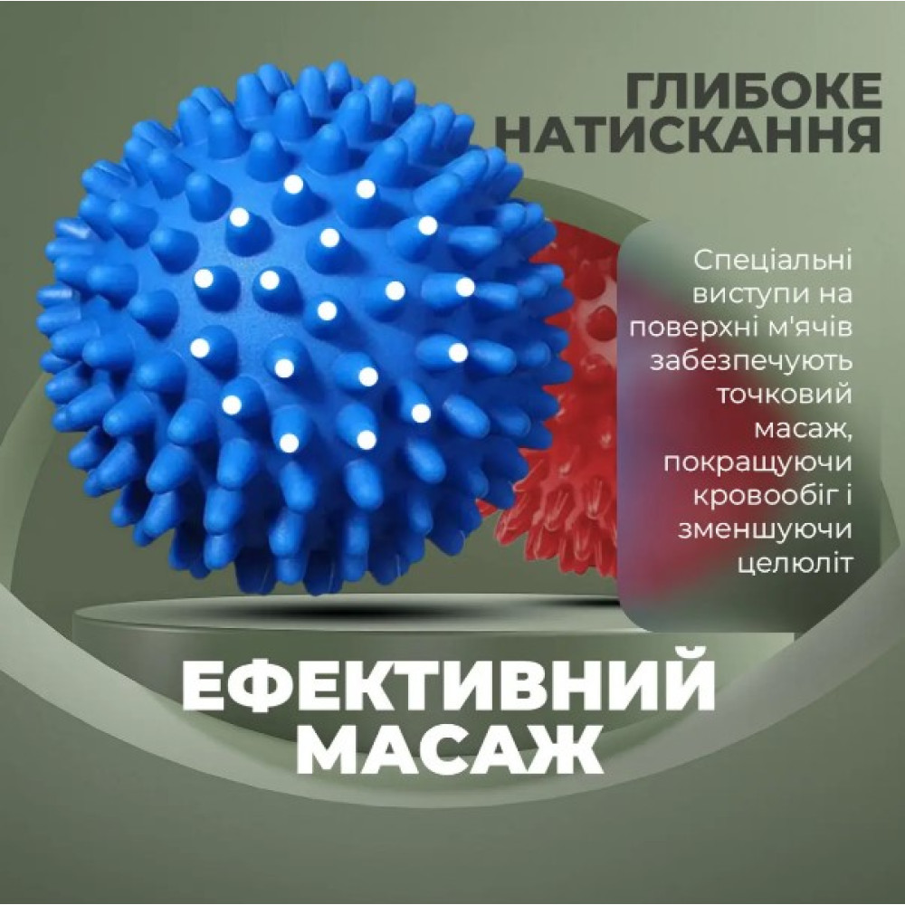 Набір масажних м'ячів PowerPlay PP-4341 Massage Ball 2 шт (PP_4341)
