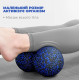 Масажний м'яч подвійний PowerPlay PP-4352 Epp foam peanut ball (d8*16 см) Чорно/Синій (PP_4352_Blue_8*16)