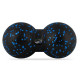 Масажний м'яч подвійний PowerPlay PP-4352 Epp foam peanut ball (d8*16 см) Чорно/Синій (PP_4352_Blue_8*16)