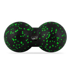 Массажный мяч двойной PowerPlay PP-4352 Epp foam peanut ball (d8*16 см) Черно/Зеленый (PP_4352_Green_8*16)