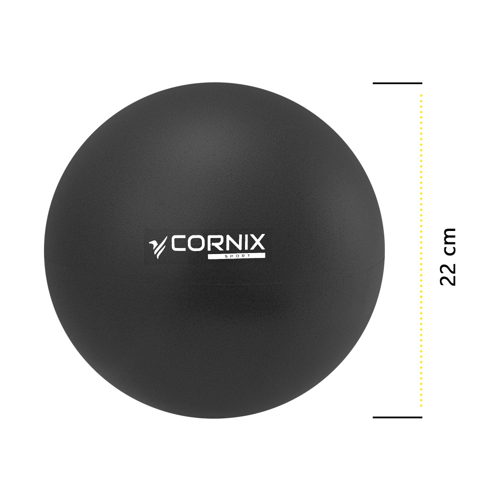 Мяч для пилатеса, йоги, реабилитации Cornix MiniGYMball 22 см XR-0371 Black