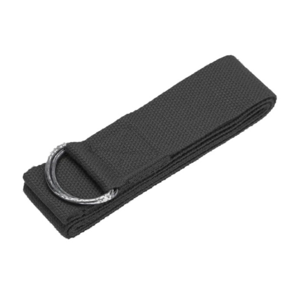 Ремень для йоги PowerPlay PP_4409 183*3.8 см Черный (PP_4409_Black)