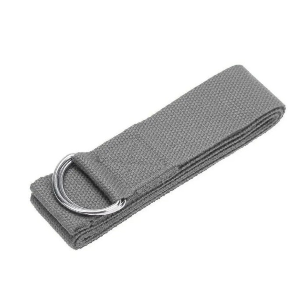 Ремень для йоги PowerPlay PP_4409 183*3.8 см Серый (PP_4409_Grey)