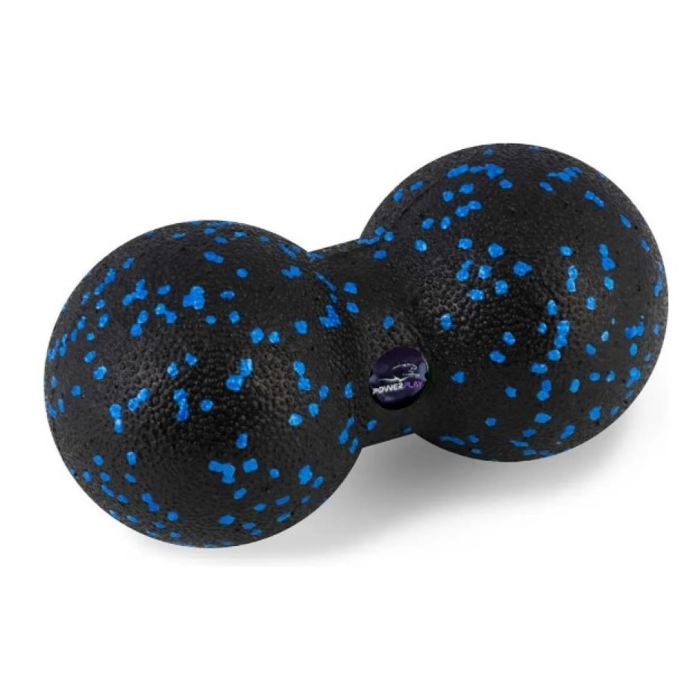 Масажний набір PowerPlay PP_4015 EPP Foam Roller Set 4in1 (2-ва роли + 2-ва м'ячі) Чорно-синій (PP_4015_Blue)