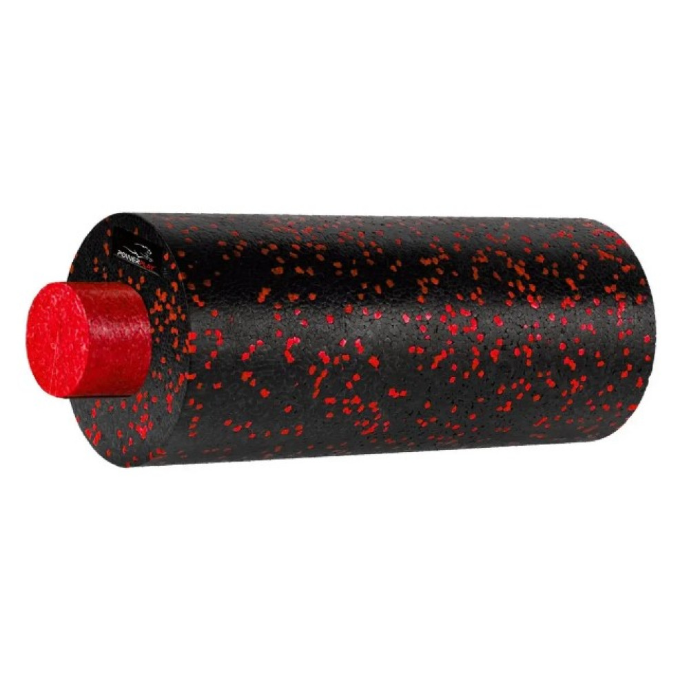 Масажний набір PowerPlay PP_4015 EPP Foam Roller Set 4in1 (2-ва роли + 2-ва м'ячі) Чорно-червоний (PP_4015_Red)